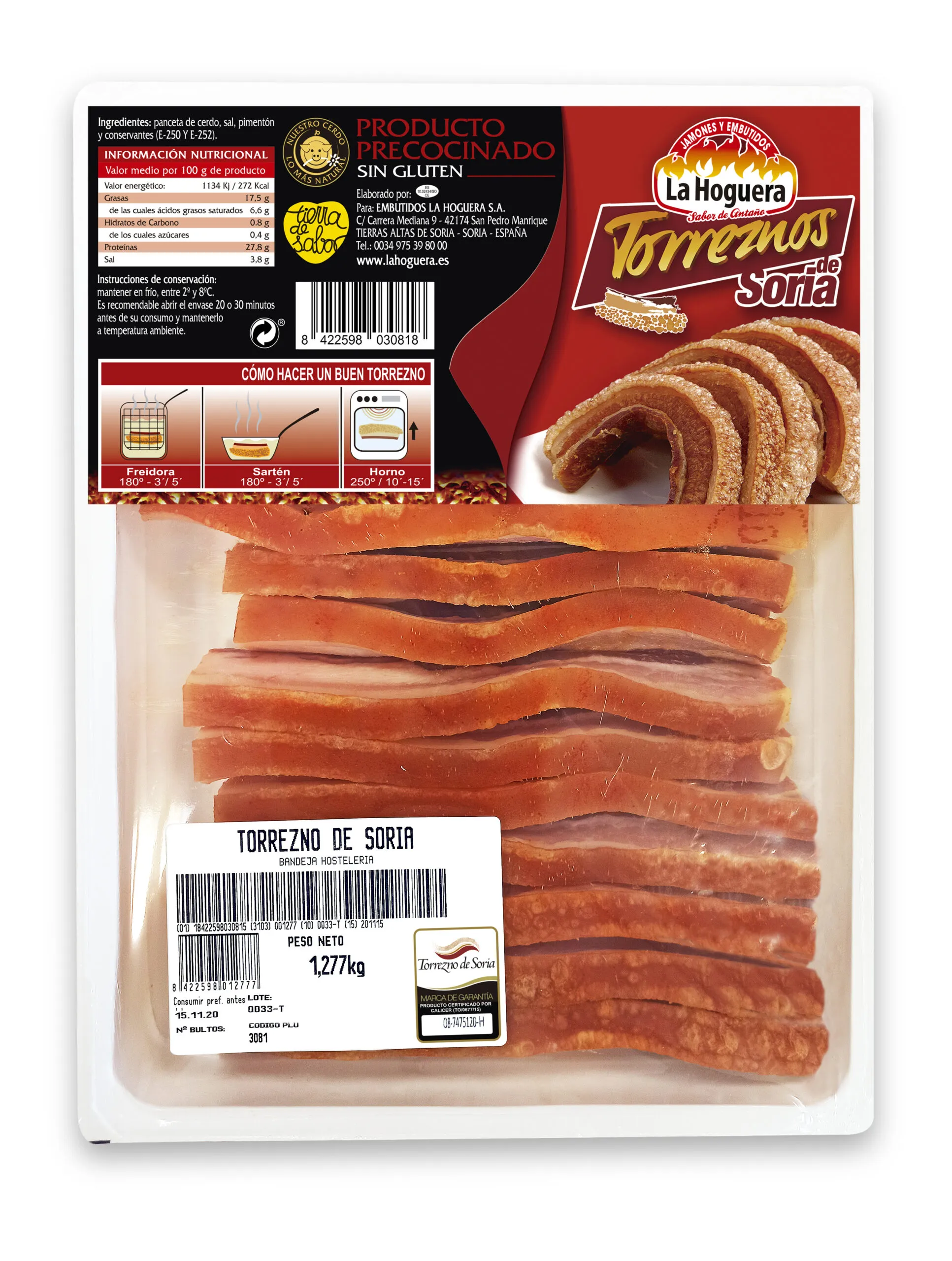 TORREZNO SORIA PREFRITO 1.5 KG BAND TORA