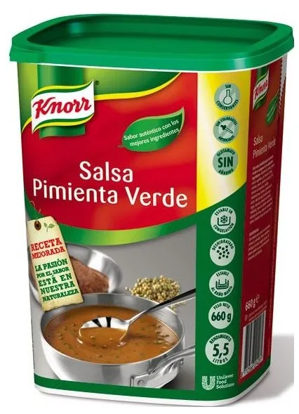 SALSA PIMIENTA VERDE KNORR 700 GR