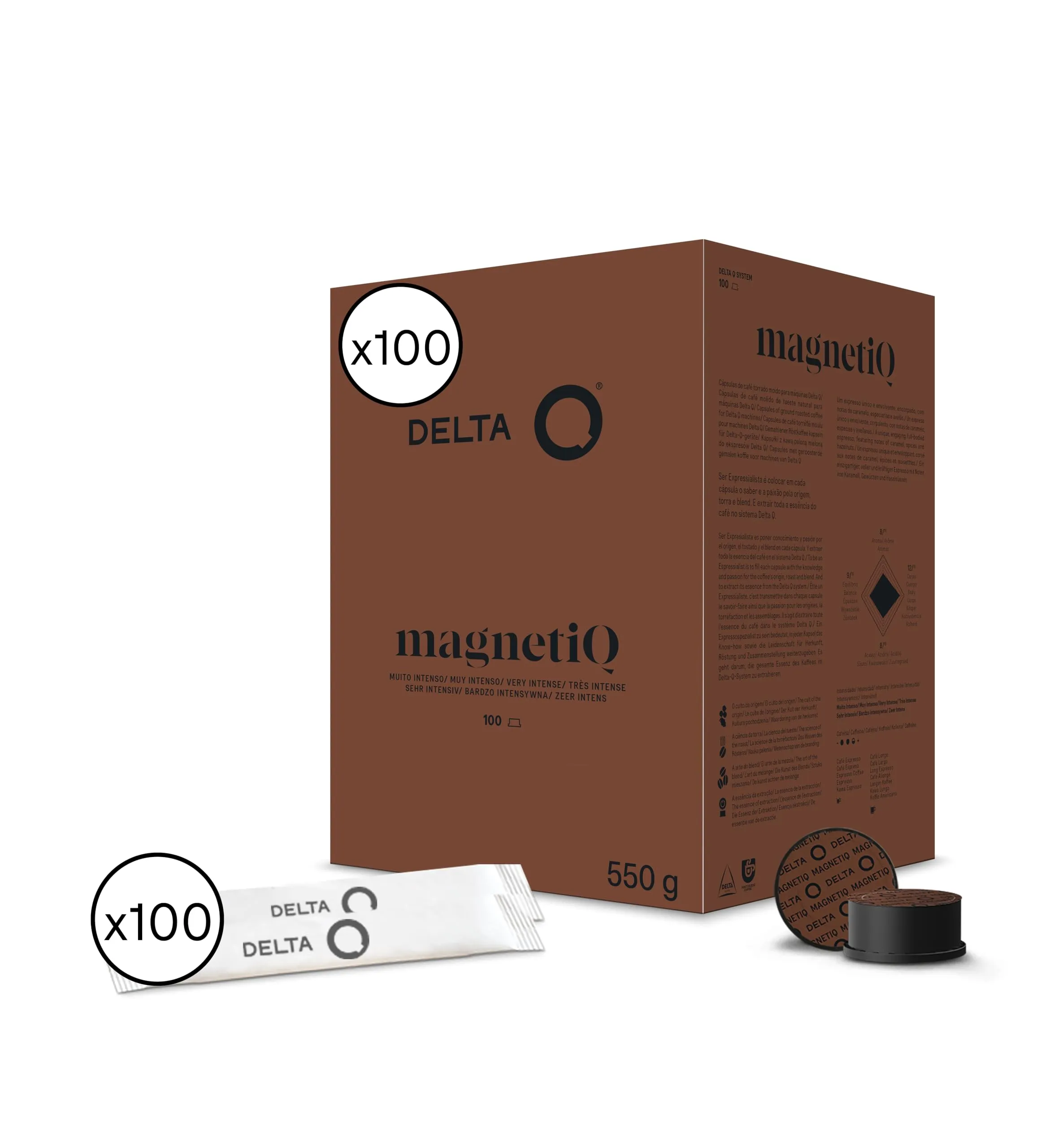 CAPSULAS DELTA Q MAGNETIC+AZUCAR C/100