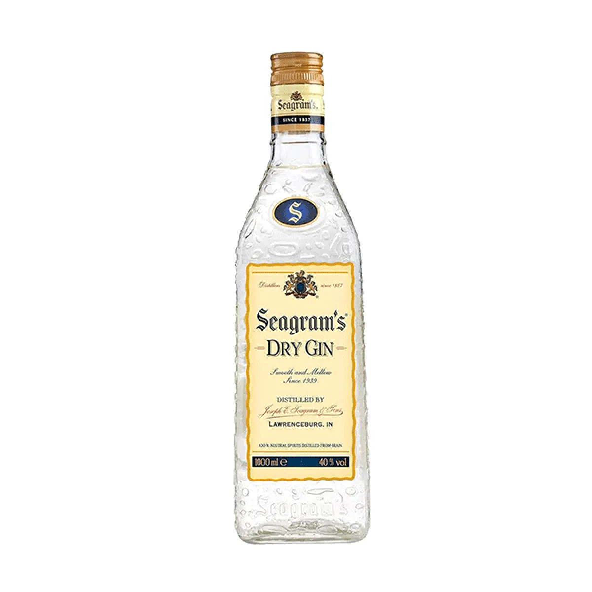 GINEBRA SEAGRAMS 1 LITRO IRRELLENABLE