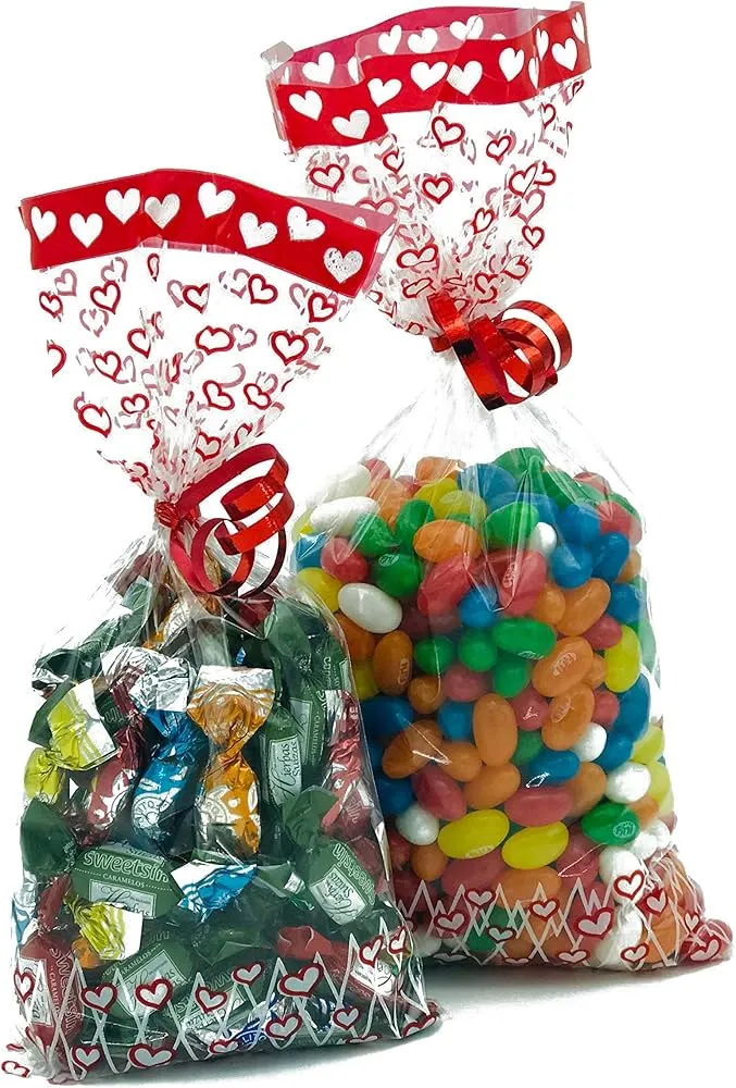 BOLSAS CELOFAN 15/30 CORAZONES 100