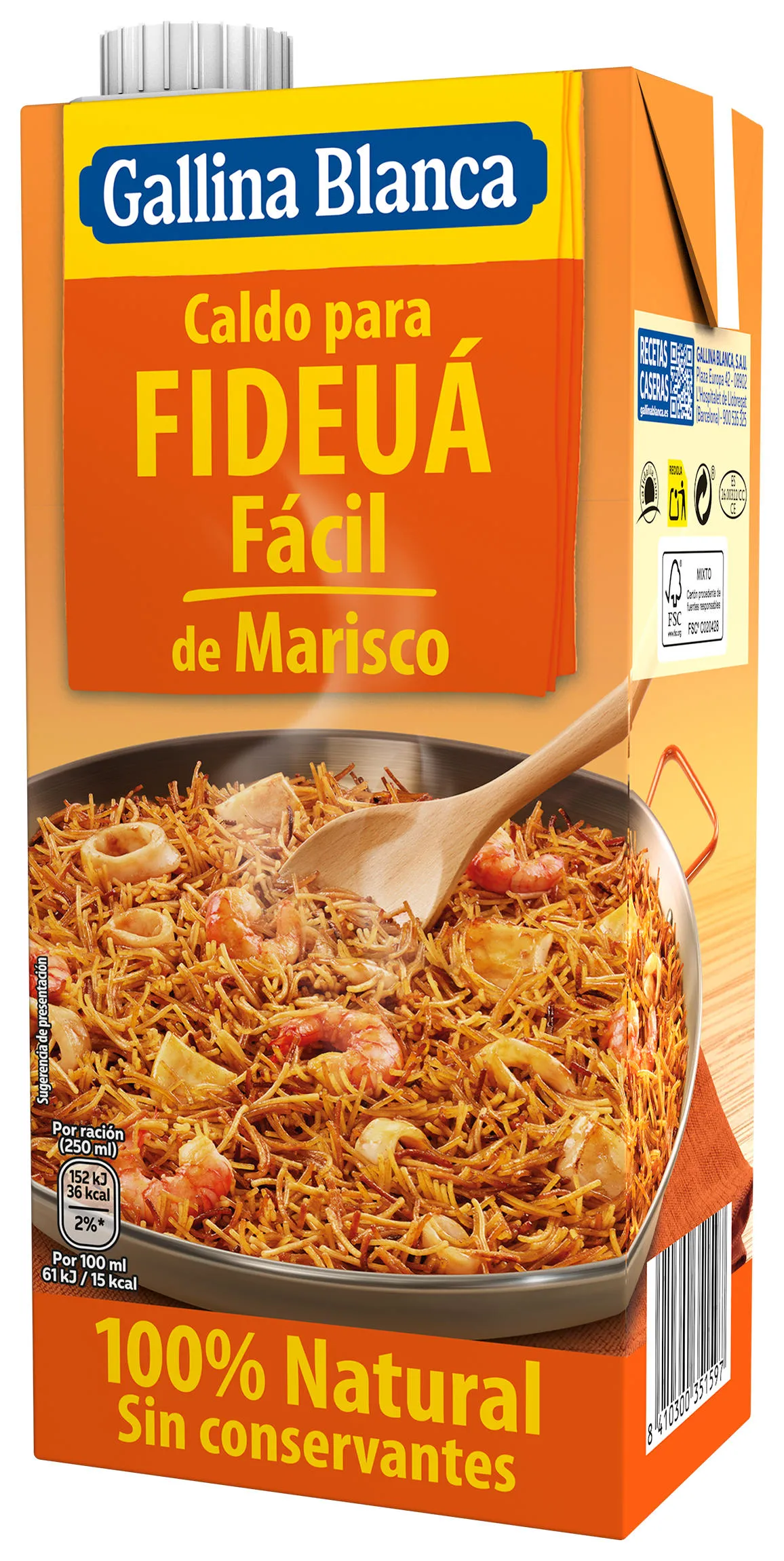 CALDO FIDEUA BRIK-1 L G.BLANCA