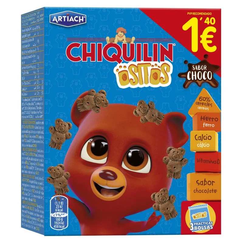 CHIQUILIN OSITOS CHOCO 120 GR 1