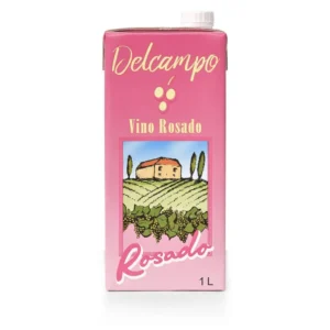 DELCAMPO VINO ROSADO BRIK 1 LITRO C/12
