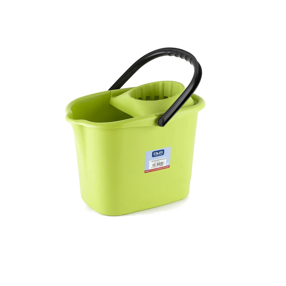 PLA CUBO+ESCURRIDOR RECTAN.VERDE