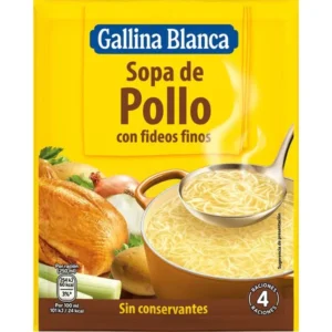 SOPA POLLO FIDEOS SOBRES G.B.