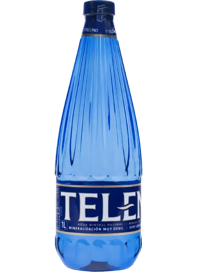 TELENO AGUA PET AZUL 1 LTRO PACK-6