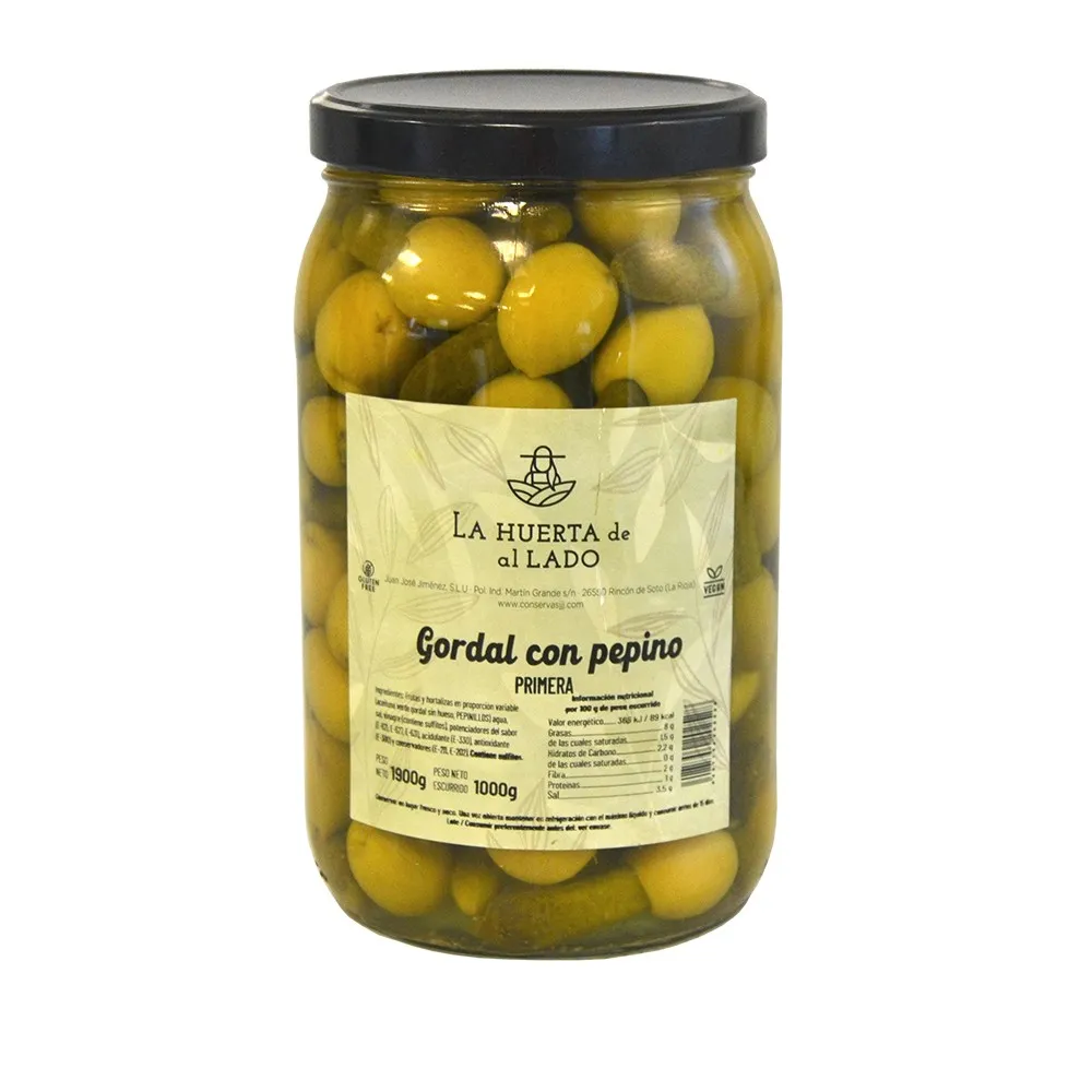 Aceituna Gordal + Pepinillo 1/2 Galón Huer