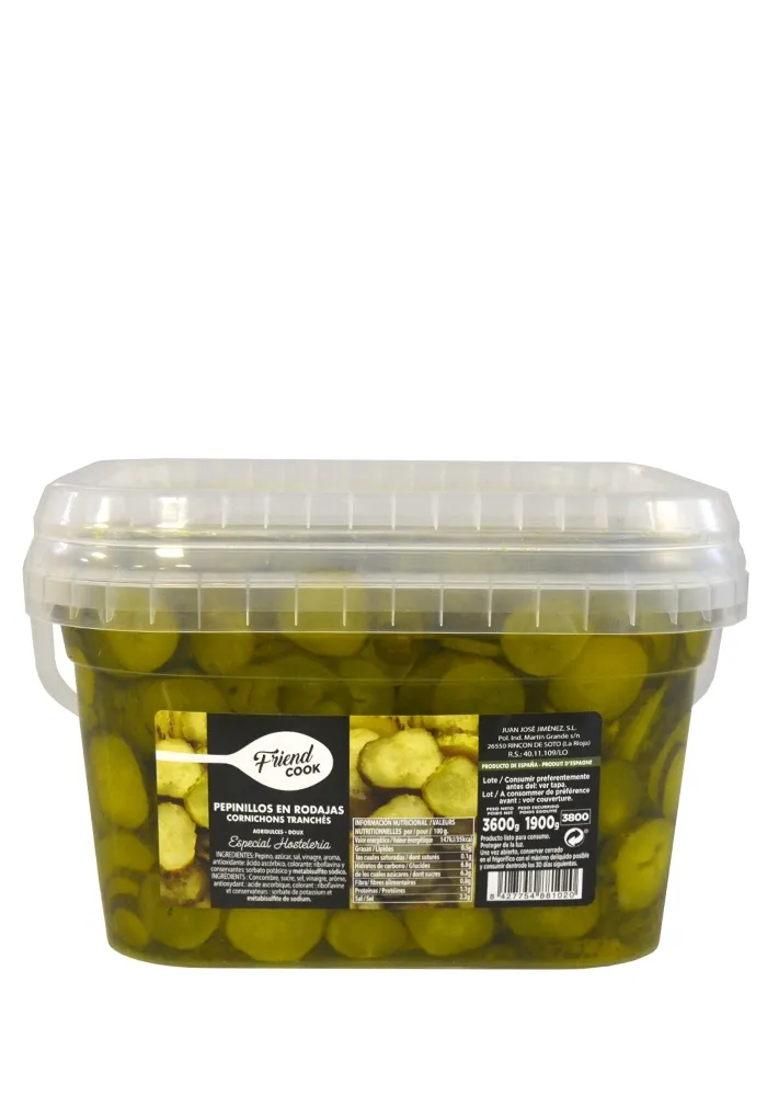 Pepinillo Rodajas JJJ 3500 ML Agridulce