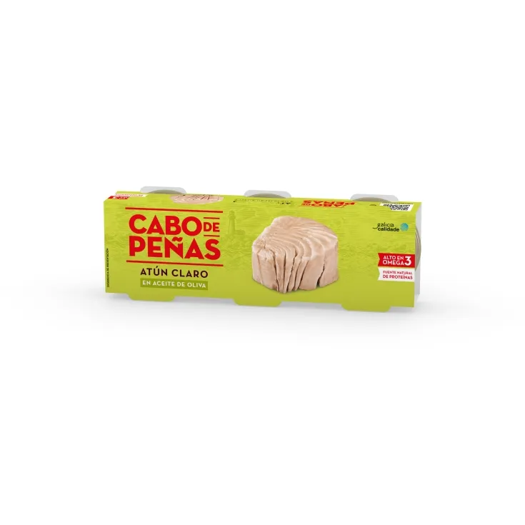 Atún claro Cabo Peñas aceite oliva pack 3+1 (4x85 g)