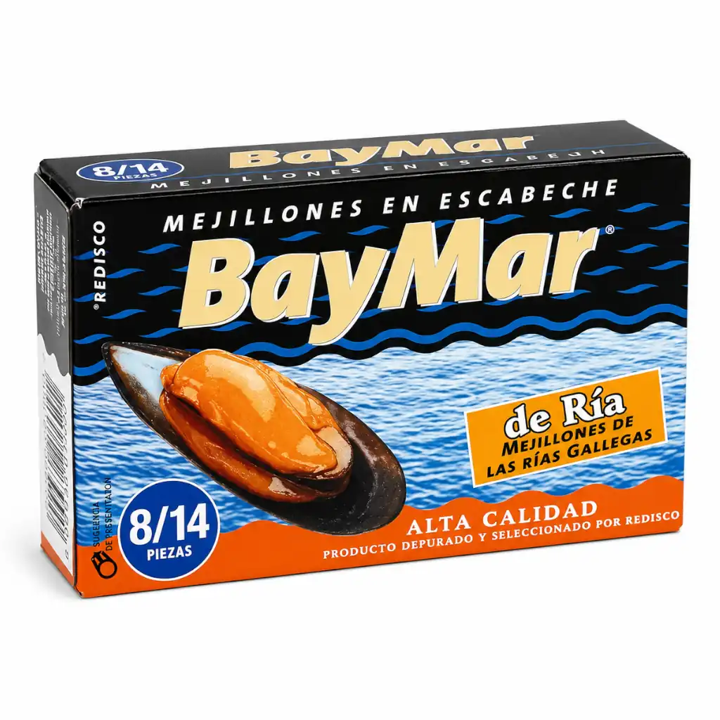 Mejillones Baymar 8/14 aceite 120 g
