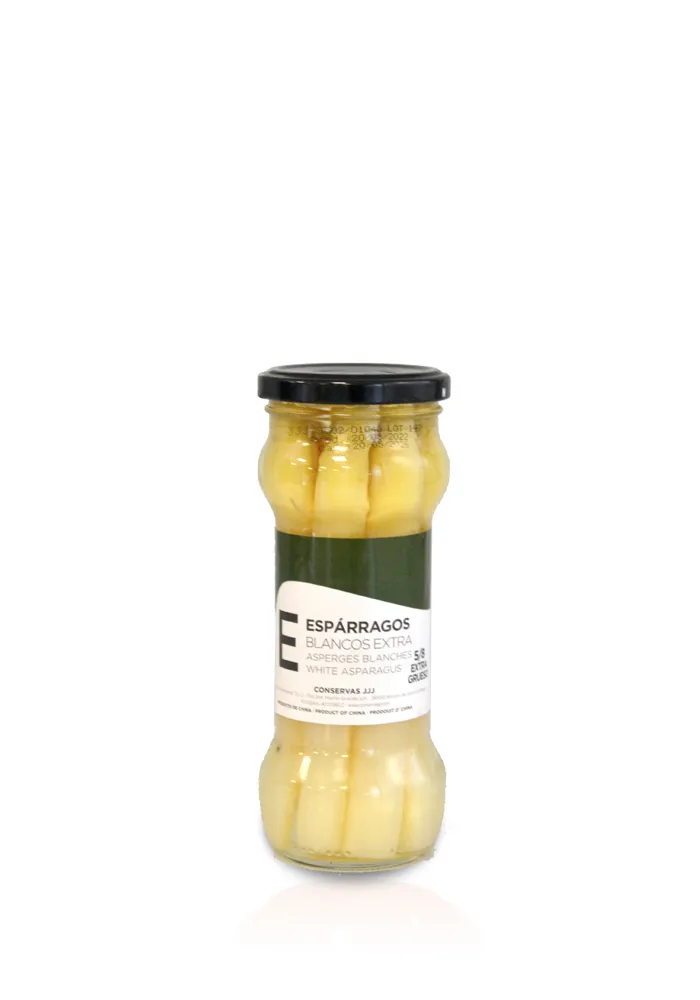 Espárragos JJJ 5/9 tarro cristal 370 g