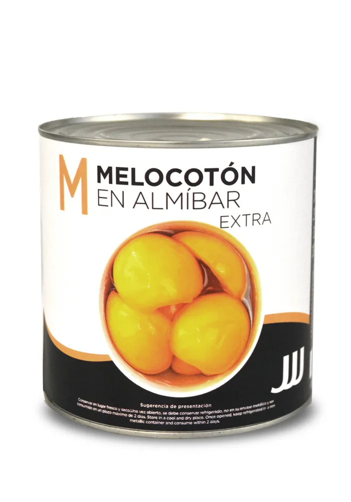 Melocotón en almíbar JJJ 3 kg Extra calibre 30/40