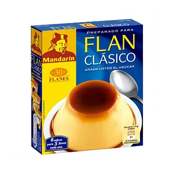 Flan Chino Cajita 4 Sobres Estuche