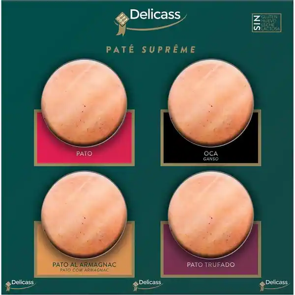 Surtido 4 patés Supreme Delicass 4x70 g