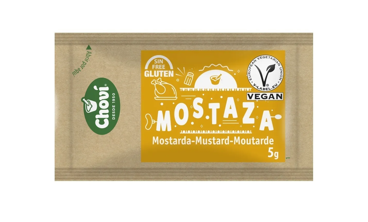 Mostaza Chovi Sobre 378 Unid x 5 g