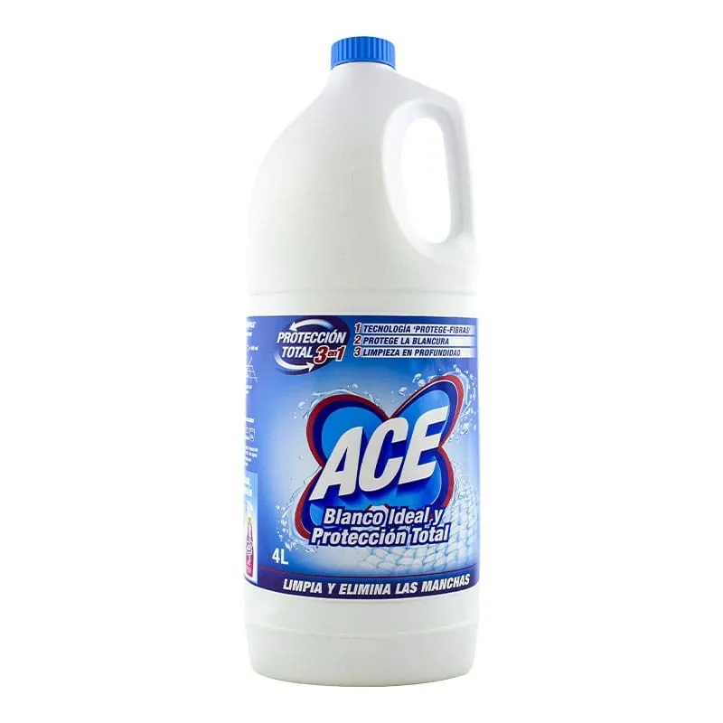 Lejía Ace 4 Ltr Esp Lavadora Tipo Neutr