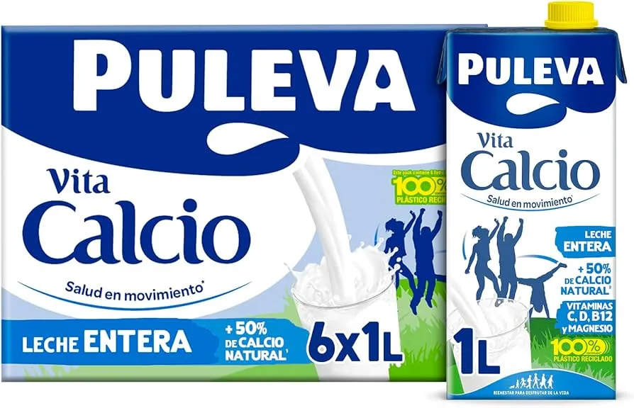 Puleva Leche Calcio entera pack 6x1 L
