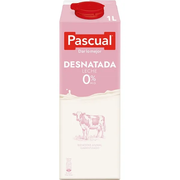 Pascual Leche desnatada brik 1 L
