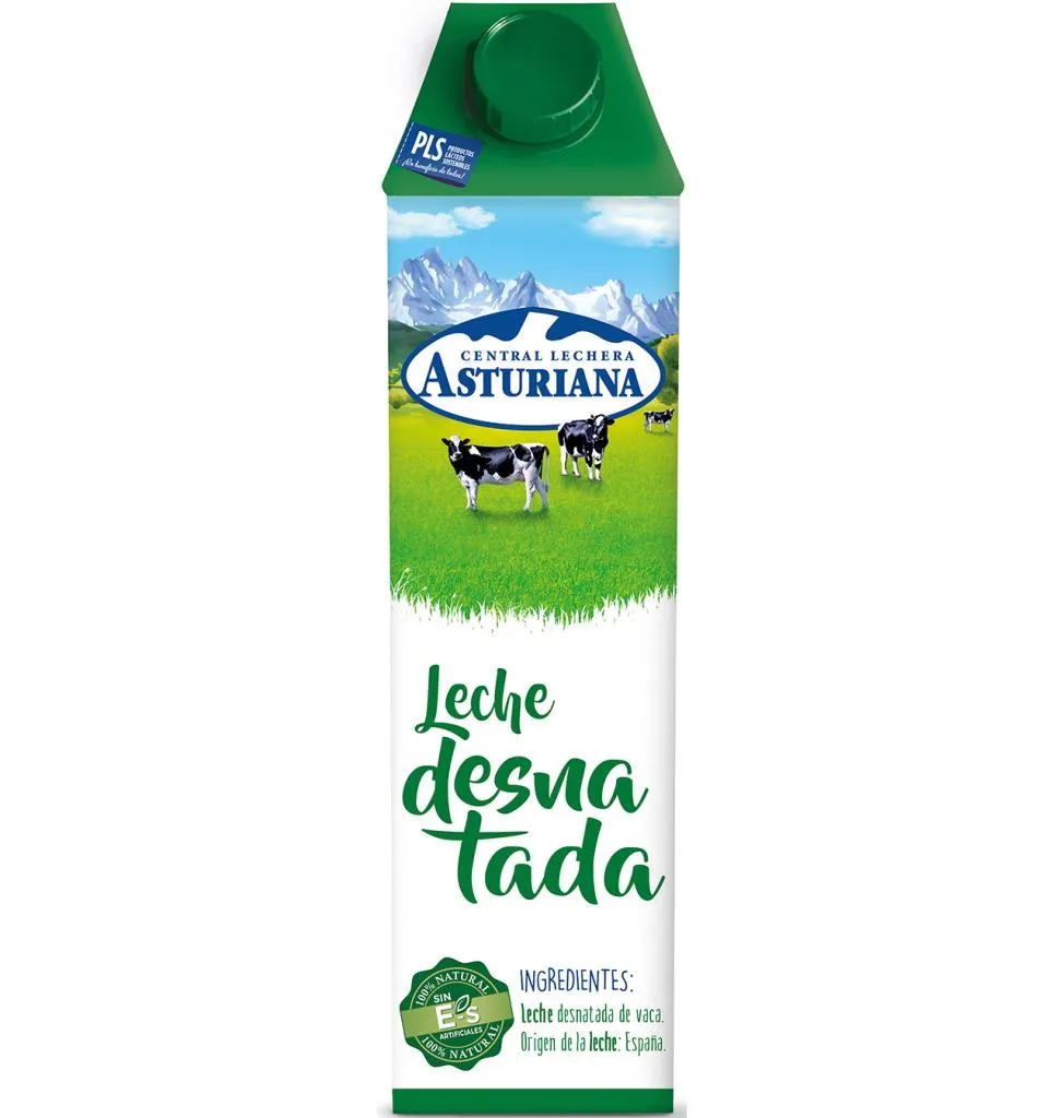 Asturiana Leche desnatada botella 500 ml