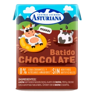 Asturiana Batido chocolate sin azúcar 3x200 ml
