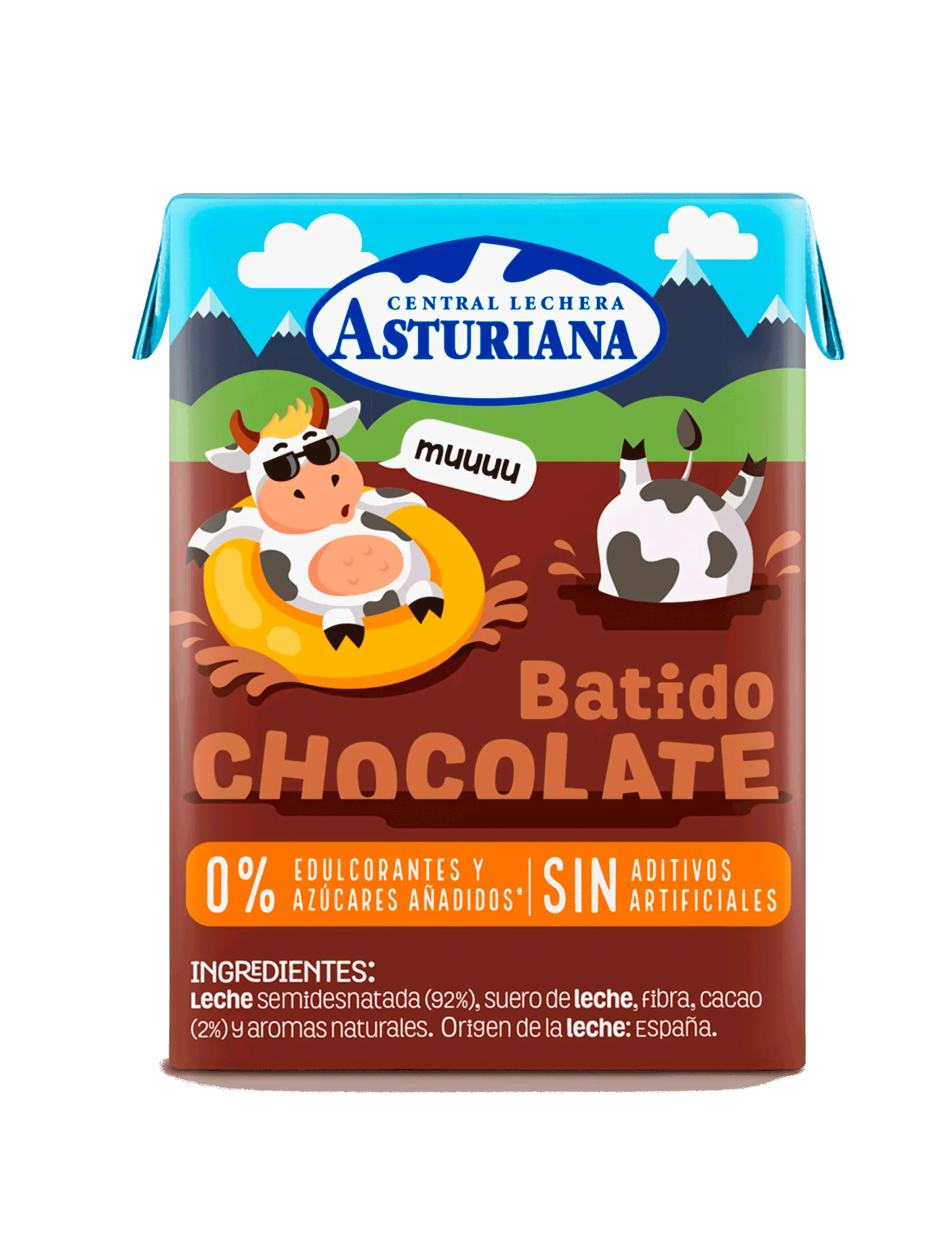 Asturiana Batido chocolate sin azúcar 3x200 ml