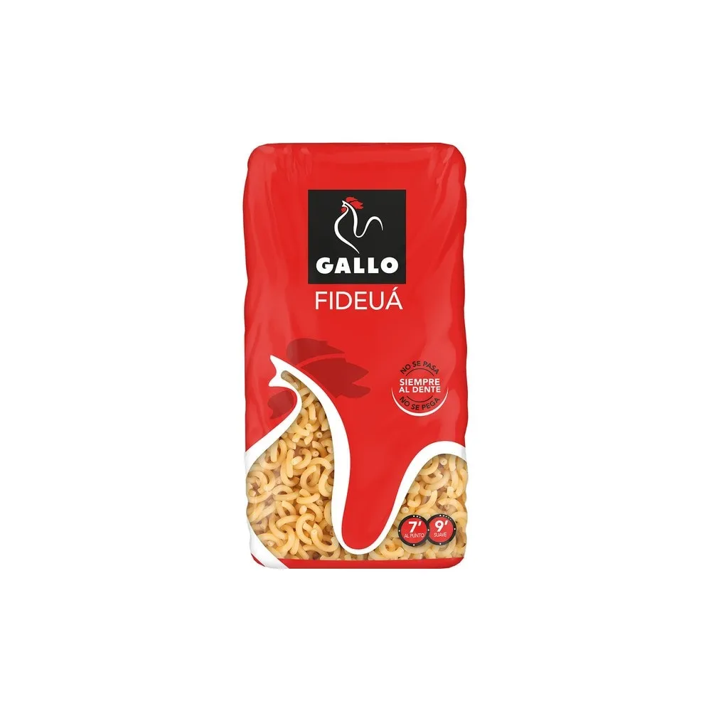 Fideos Fidegua Gallo en pack 0,25 kg