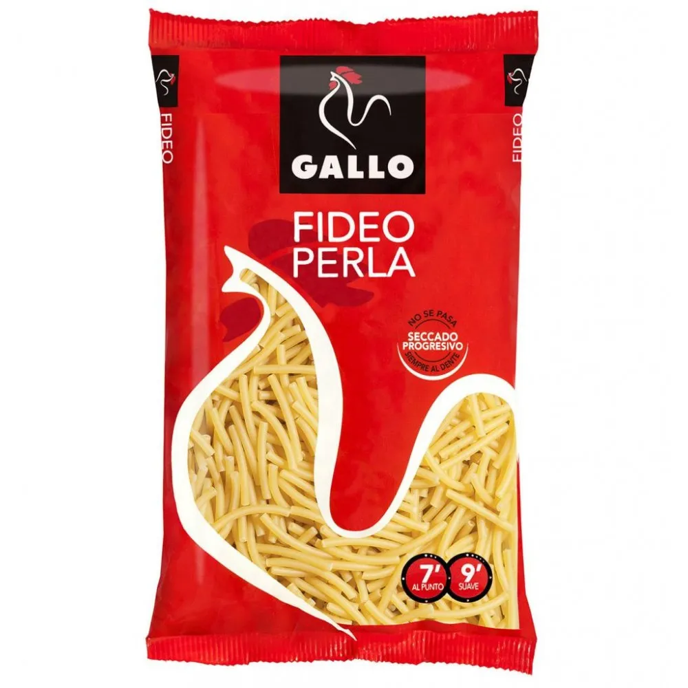 Fideos Perla Gallo en pack 0,25 kg