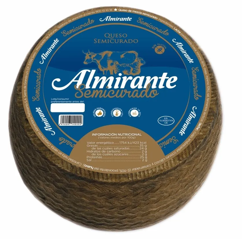 Queso Semi Curado Sanabria 1/2 Piezas kg