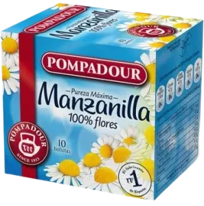 Manzanilla Pompadour en Caja 12x10 Sobres