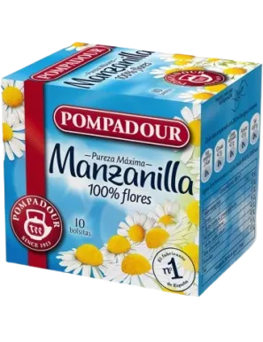 Manzanilla Pompadour en Caja 12x10 Sobres