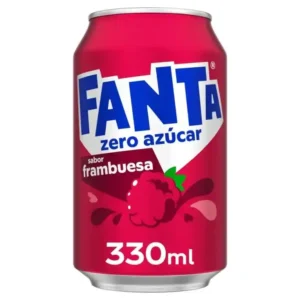 Fanta Sin Azúcar Frambuesa Lata 330 caja de 24