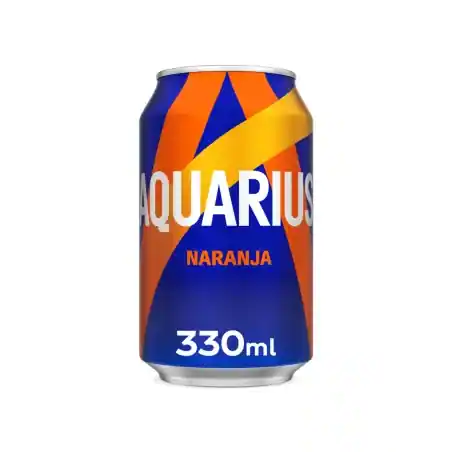Aquarius Naranja Lata 330 en Botes x24