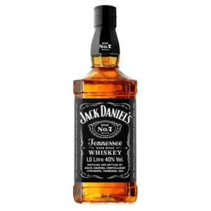 Botella de whisky Jack Daniel's Old No. 7 Tennessee Whiskey de 1 litro