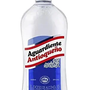 Aguardiente Antioqueño Azul sin azúcar 1 l