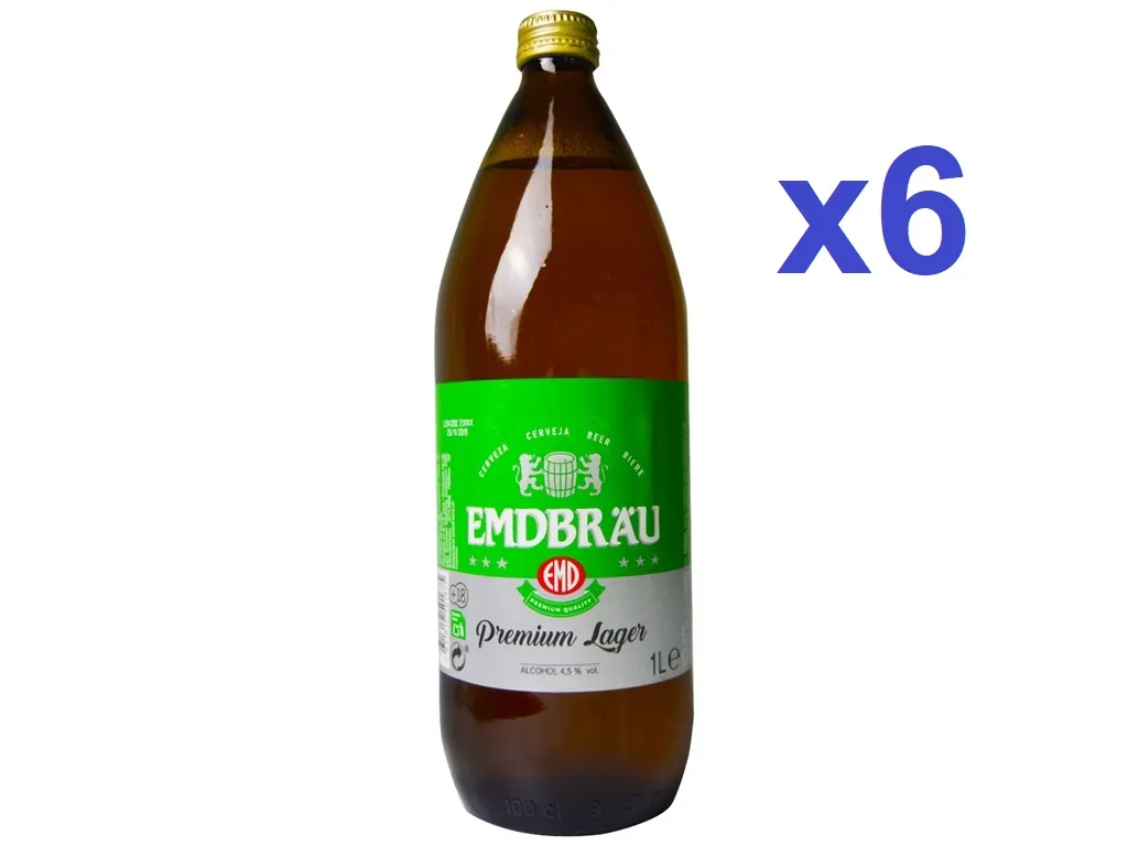 Cerveza Emdbrau 1 l Pack 6 Botellas