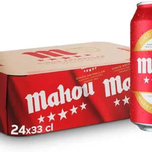 Cerveza Mahou 5 Estrellas en Lata 33 cl