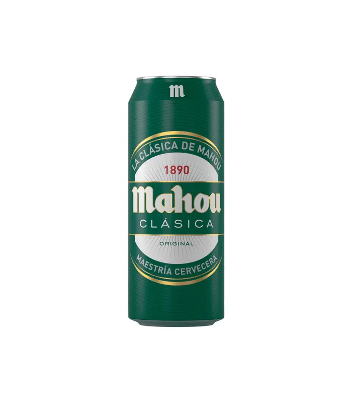 Cerveza Mahou Clásica en Lata pack 24 U 500 ml