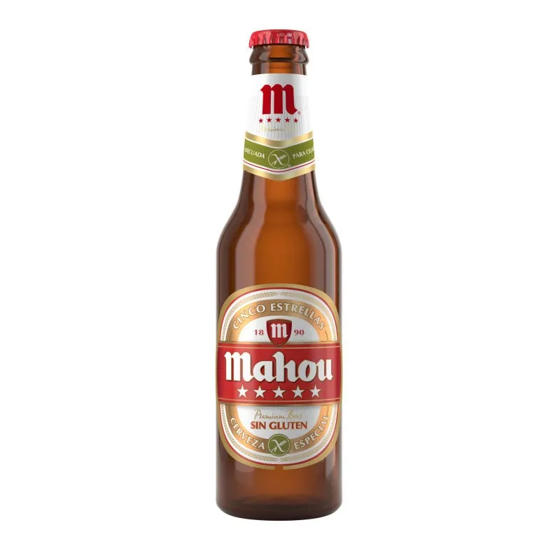 Cerveza Mahou Sin Gluten 1/3 Envase Pendiente Entrega 24 Unidades
