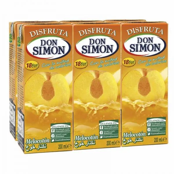 Zumo Melocotón Don Simón Mini brik 5x6