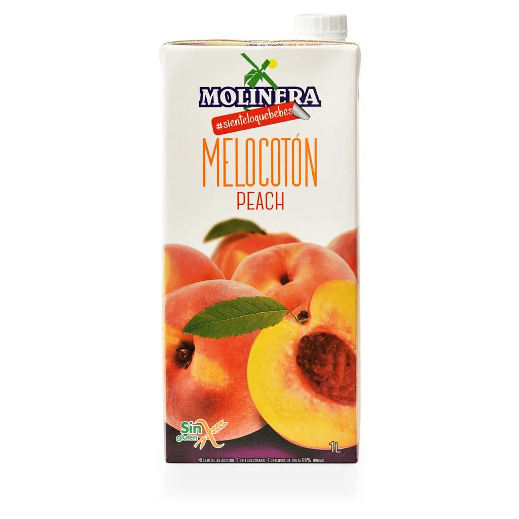 Zumo Melocotón Molinera en Brik 1 L x 12 unidades