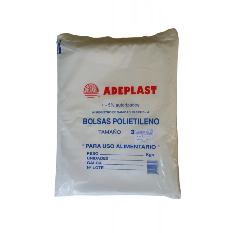 Bolsas Polietileno Transparentes 18/30 1 kg