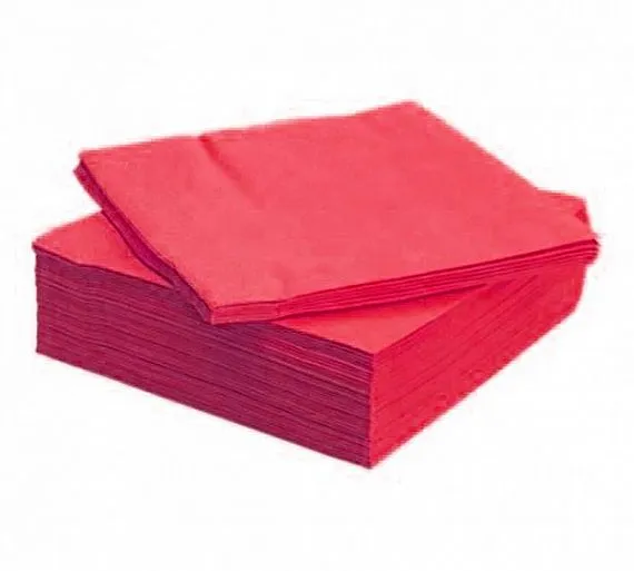 Servilleta 40x40 Roja 2 Capas 50 Unidades