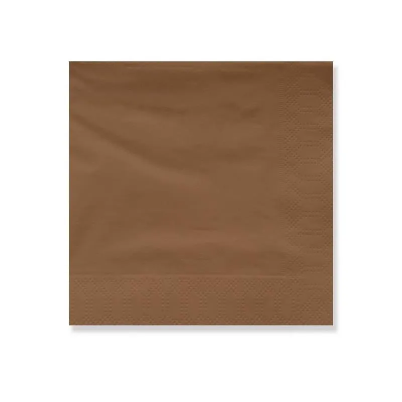 Servilleta 40x40 Chocolate 2 Capas 50 Uni