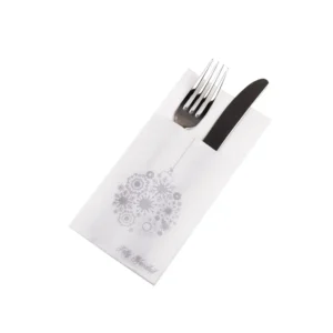Servilleta Papel 40x40 P20 Navidad Blanca