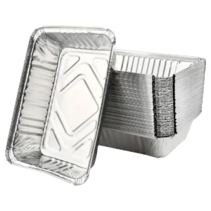 Bandeja aluminio rectangular ref. 41900 para pollo, pack 125 u.