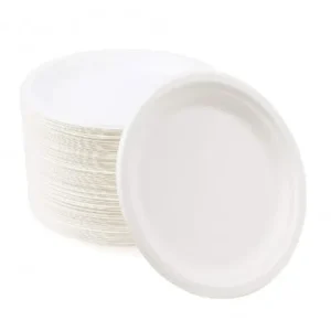 Plato R Fibra Caña 26 Cm Pte 50u