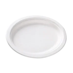 Plato Oval Fibra Caña 258x193x20 50 U