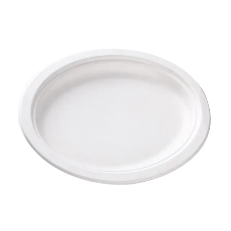 Plato Oval Fibra Caña 317x254x25 50 U