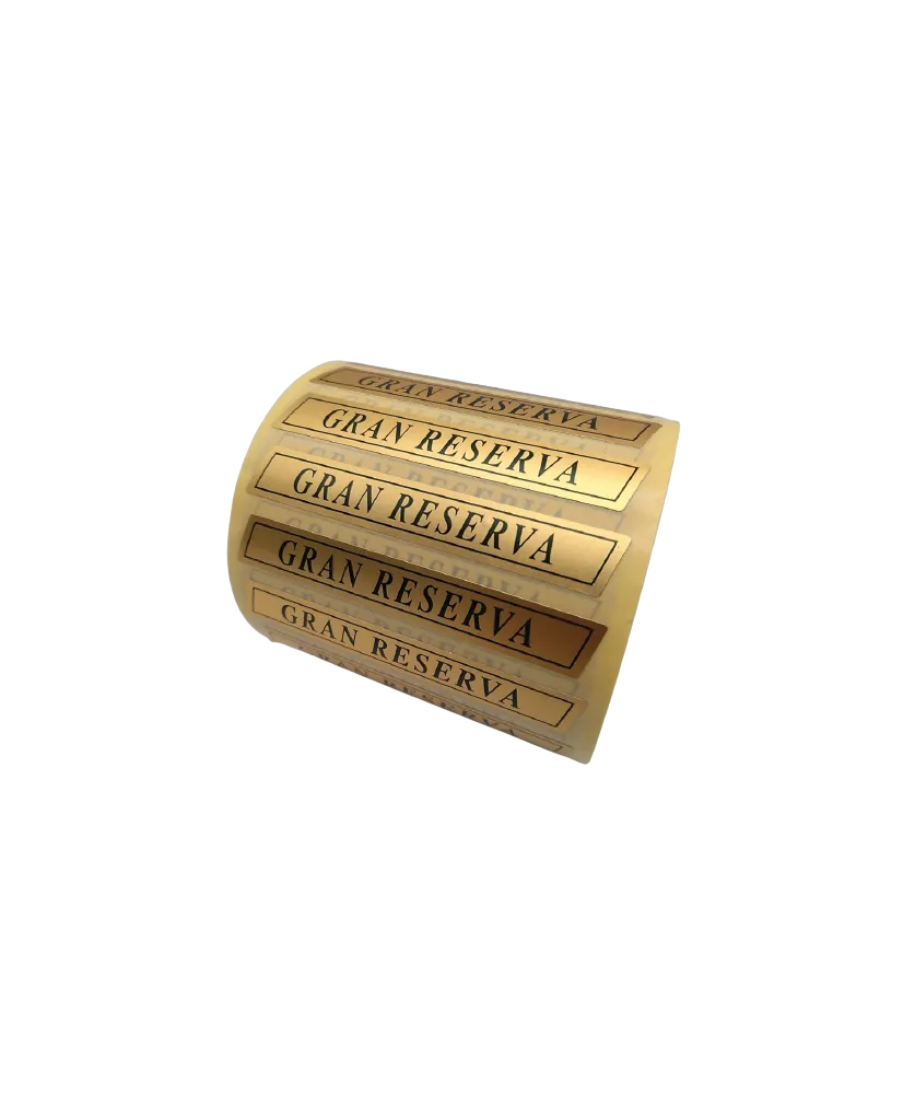 Etiqueta Capseta Oro 5x2 Paquete 1000 U E M